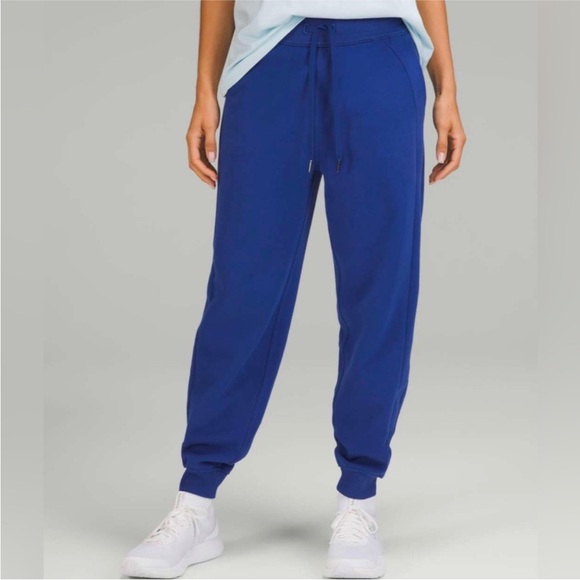 LULULEMON Pants Sweatpants Womens Size 6 Blue Scuba High Rise Jogger Athletic - Picture 1 of 6